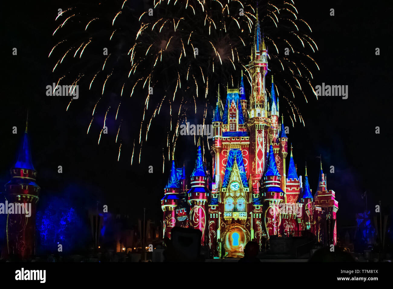 Orlando Florida April 02 2019 Happily Ever After Is Spectacular Fireworks Show At Cinderella S Castle In Magic Kingdom 2 Stock Photo Alamy