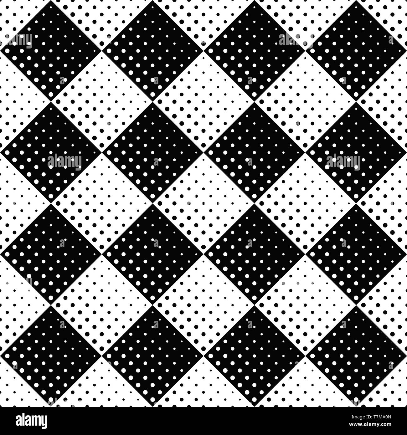 Seamless monochrome geometrical abstract dot pattern background design ...