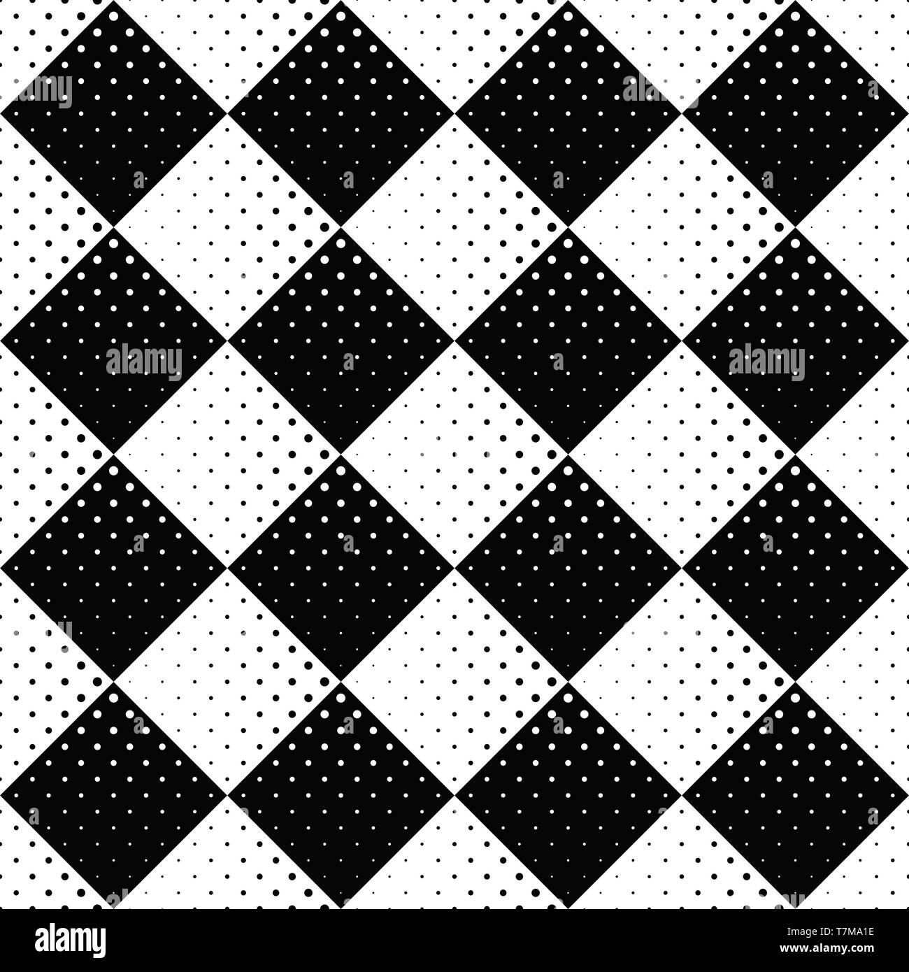 Monochrome seamless geometrical dot pattern background design Stock ...