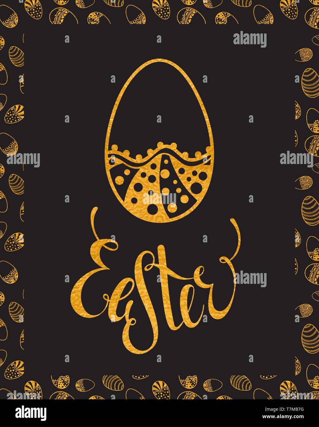 Easter egg design element Stock Vector