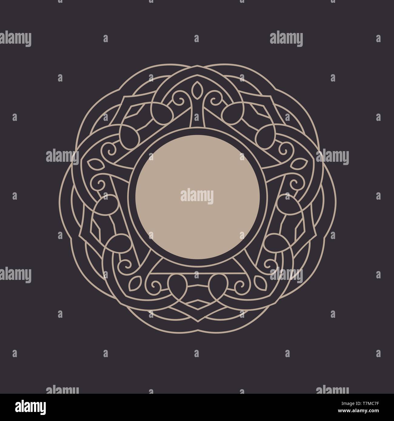 Elegant floral monogram design template Stock Vector Image & Art - Alamy