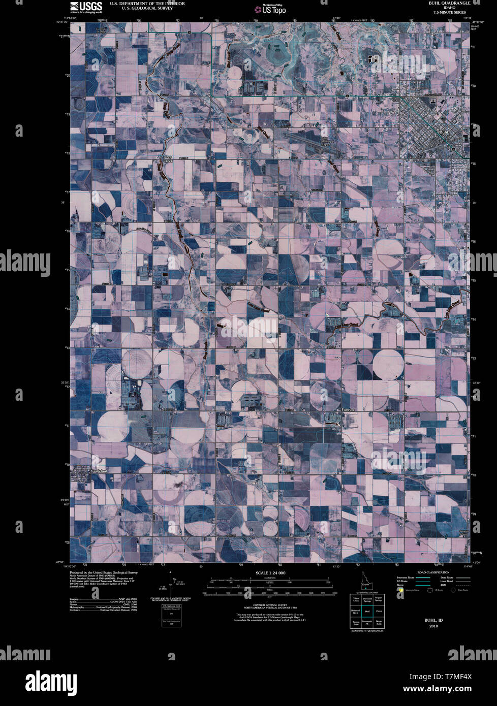 Buhl idaho map hires stock photography and images Alamy