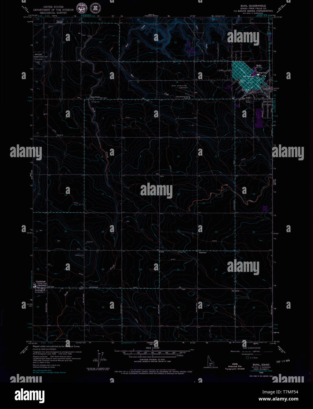 Buhl idaho map hires stock photography and images Alamy