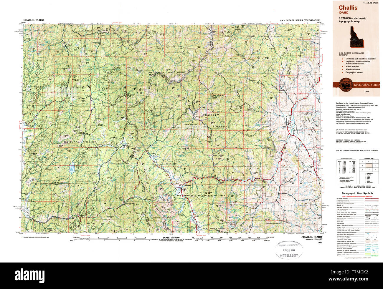 Challis map hires stock photography and images Alamy