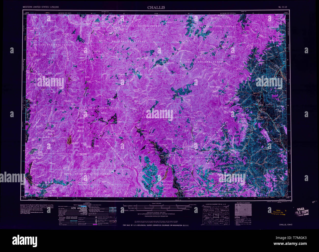 Challis map hires stock photography and images Alamy