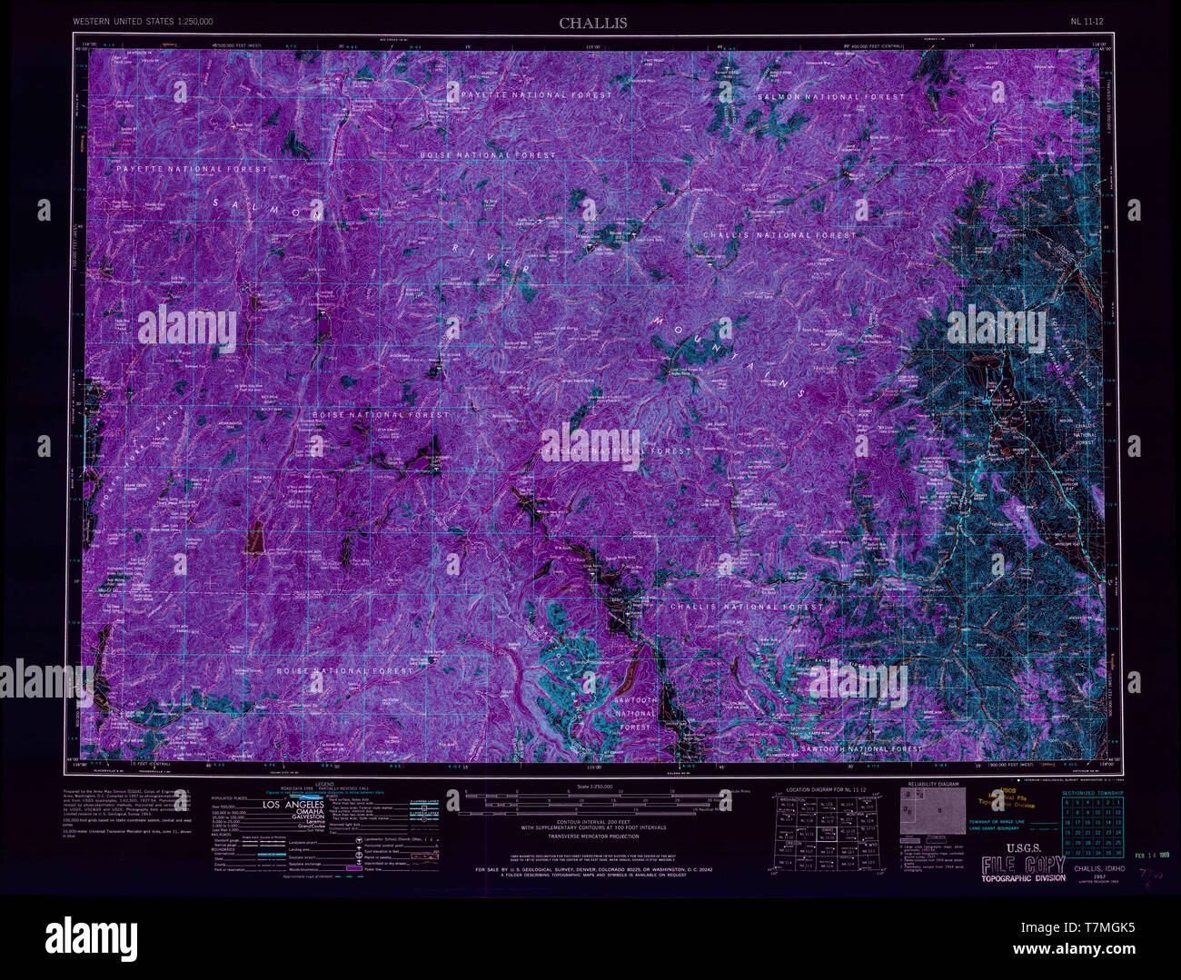 Challis map hires stock photography and images Alamy