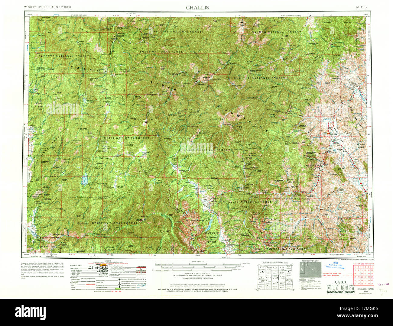 Challis map hires stock photography and images Alamy