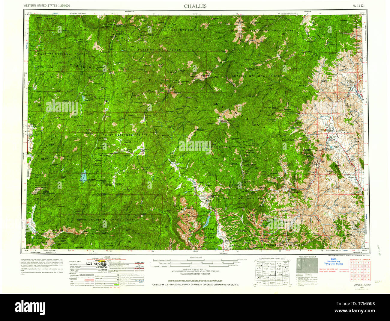 Challis idaho map hires stock photography and images Alamy