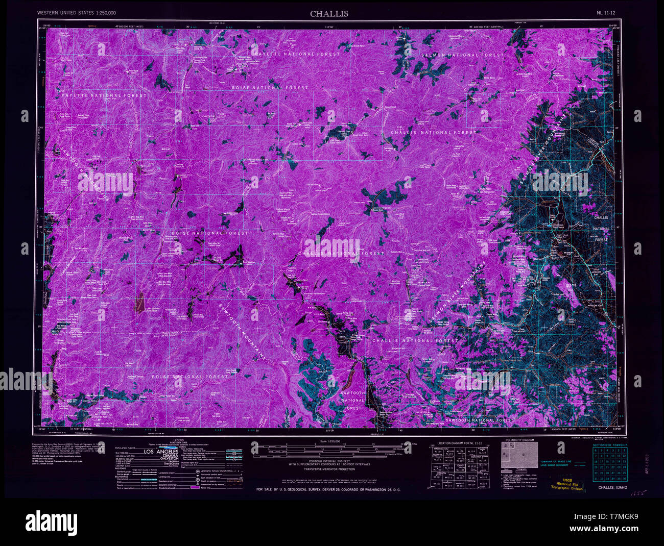 Challis map hires stock photography and images Alamy