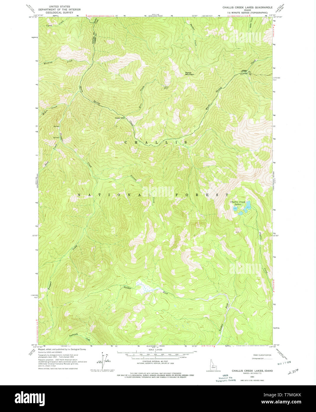 Map of challis Cut Out Stock Images & Pictures Alamy