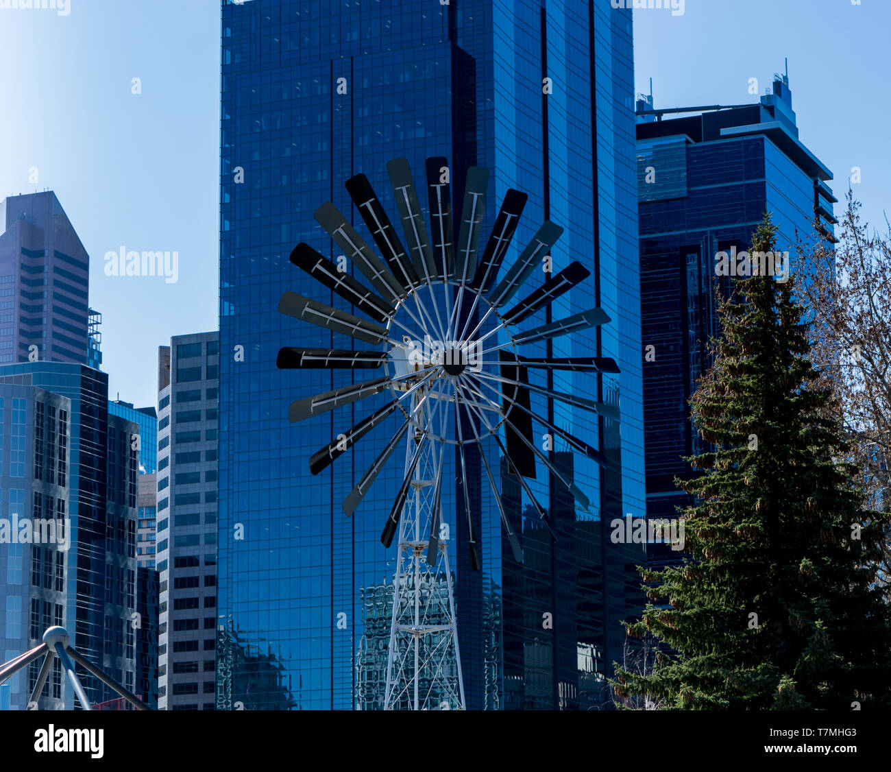 Downtown Calgary in spring Stock Photo Alamy