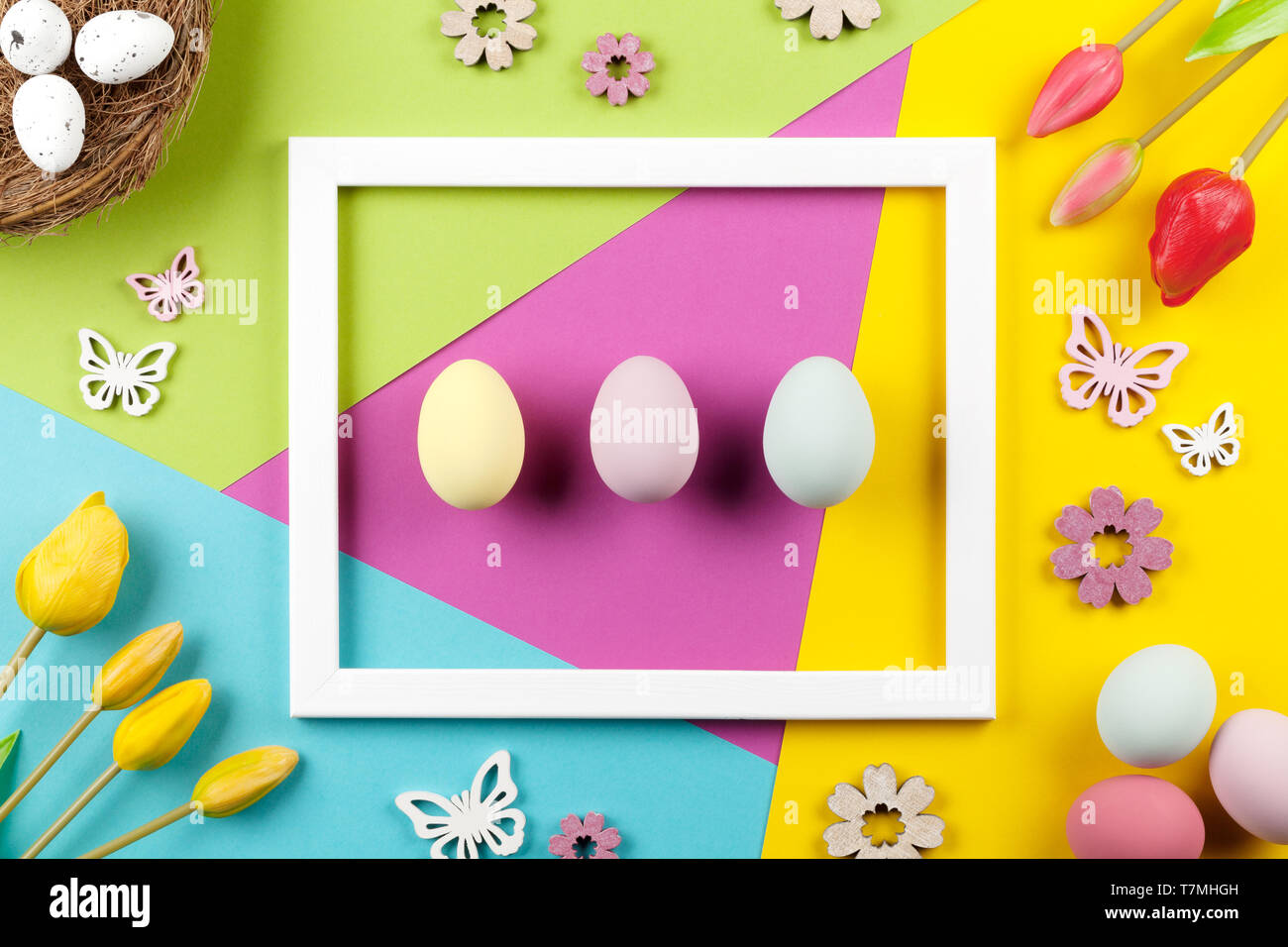 Happy easter background Stock Photo