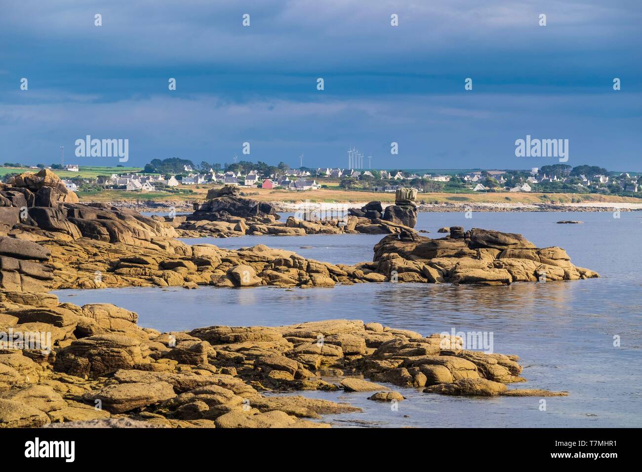France, Finistere, Iroise Sea, Porspoder, surroundings of Melon island