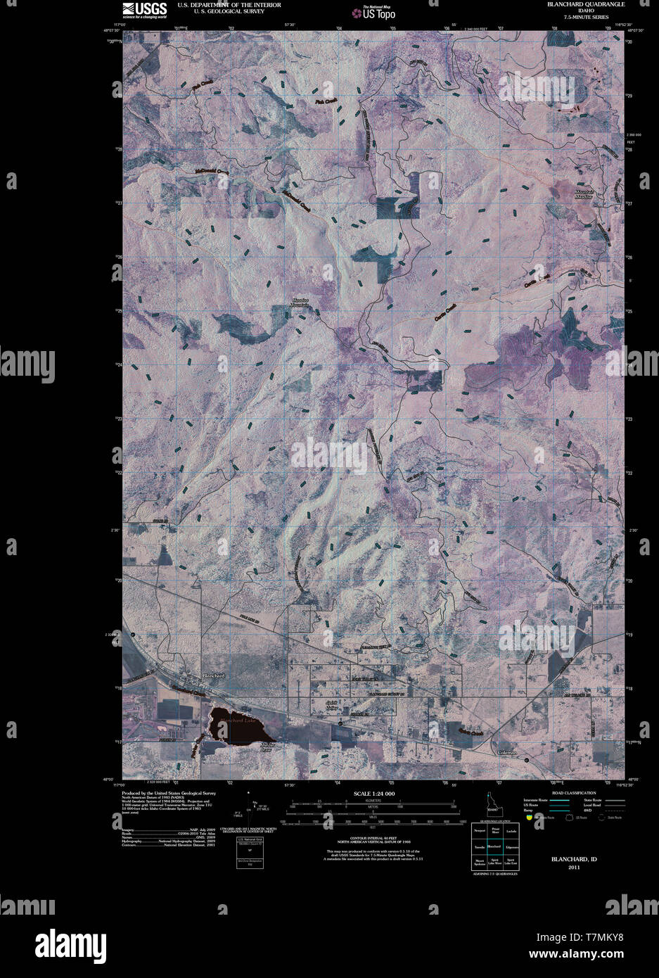 Map of blanchard hires stock photography and images Alamy