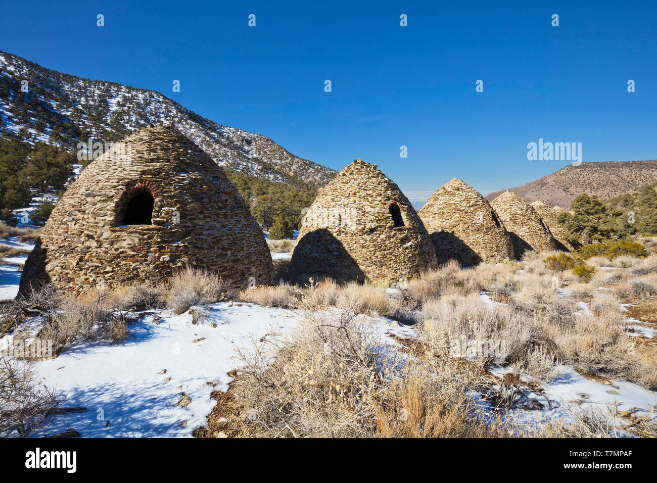 Charcoal Kilns Back Stock Photo Alamy