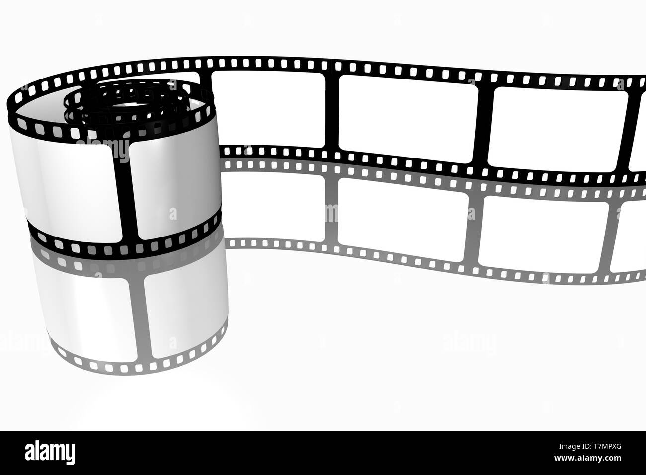 Blank film strip Stock Photo