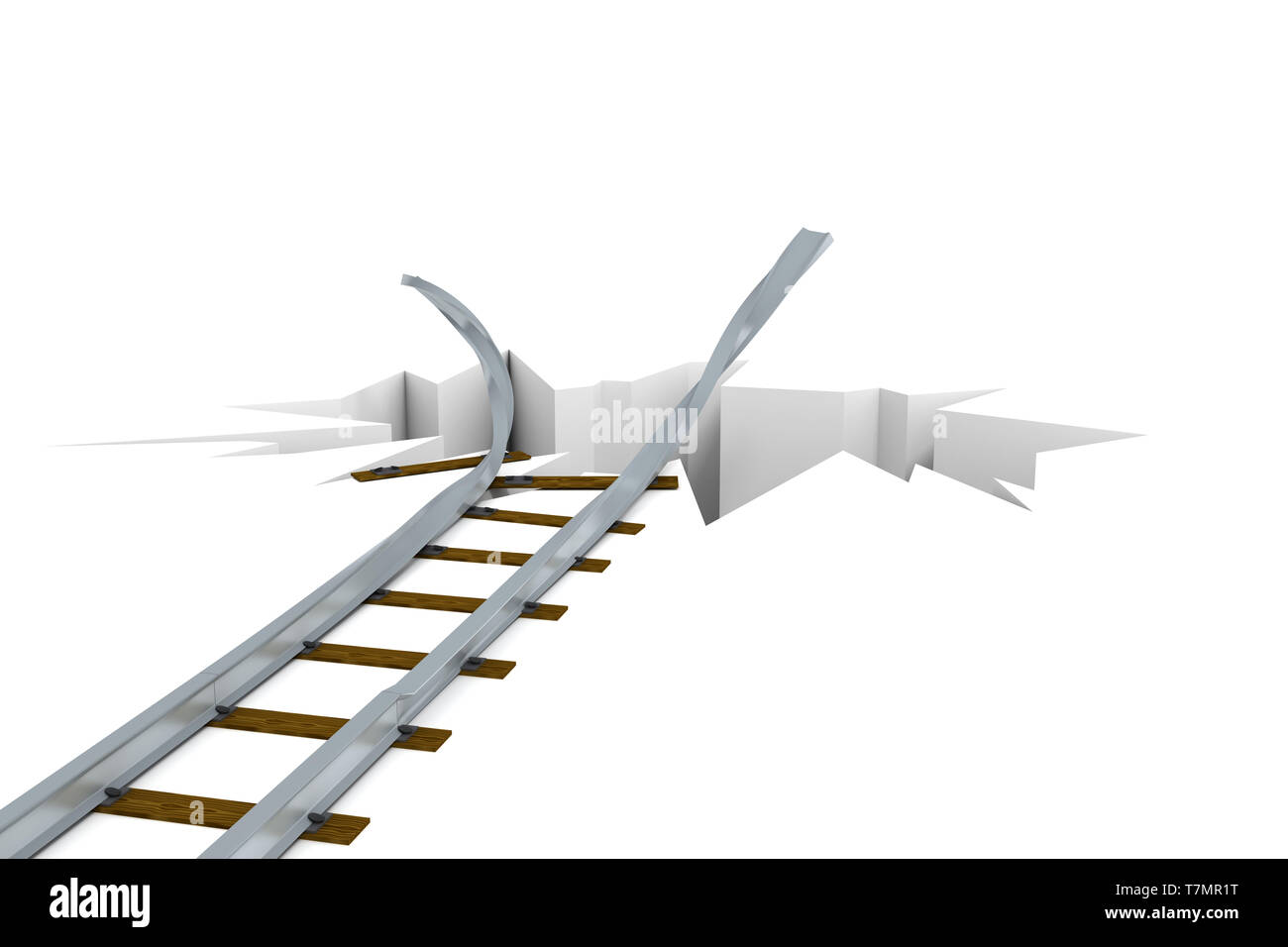 Rail tracks damaged hires stock photography and images Alamy