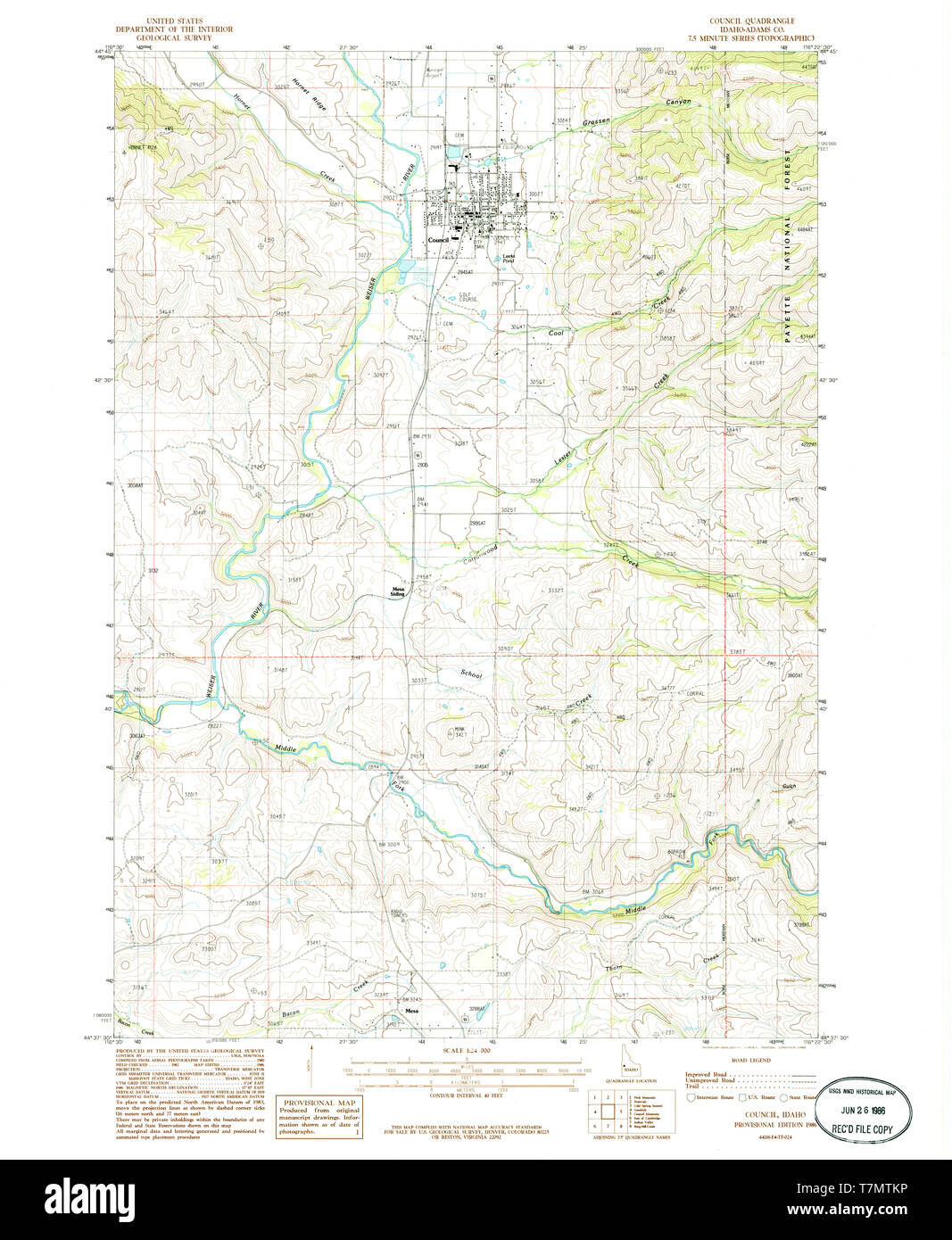 Map of council idaho hires stock photography and images Alamy