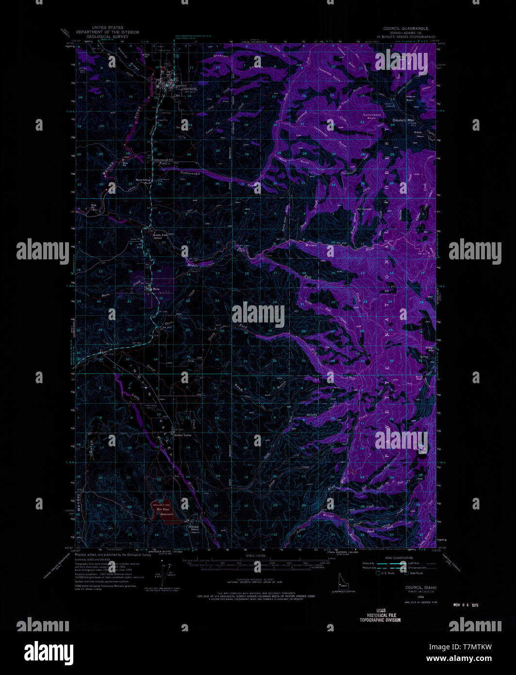 Map of council idaho hires stock photography and images Alamy