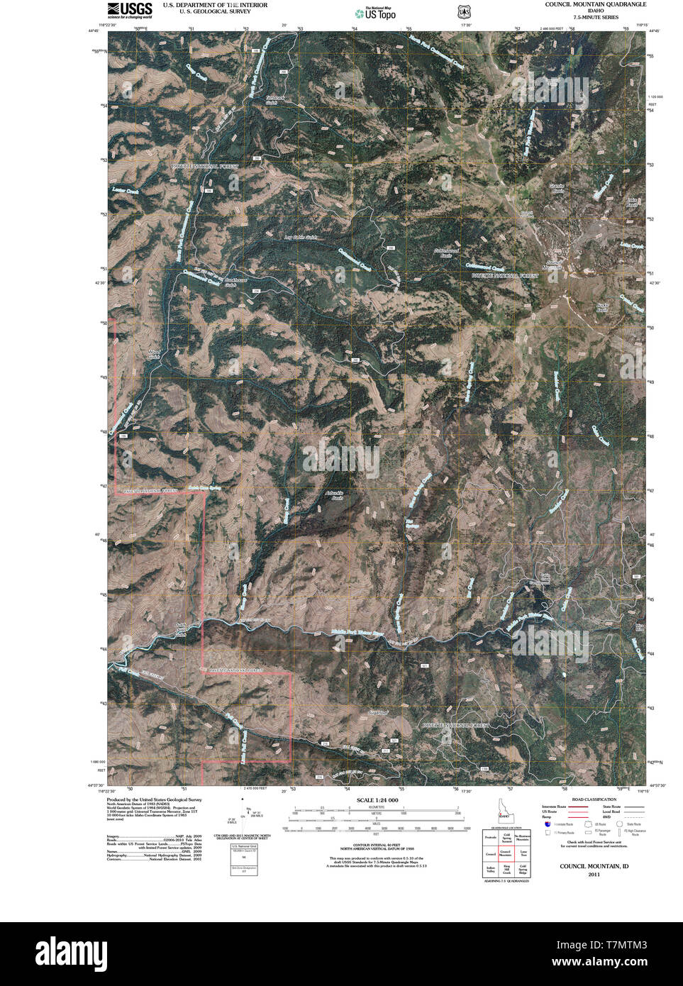 Map of council idaho Cut Out Stock Images & Pictures Alamy