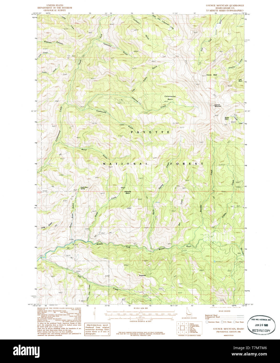 Map of council idaho hires stock photography and images Alamy