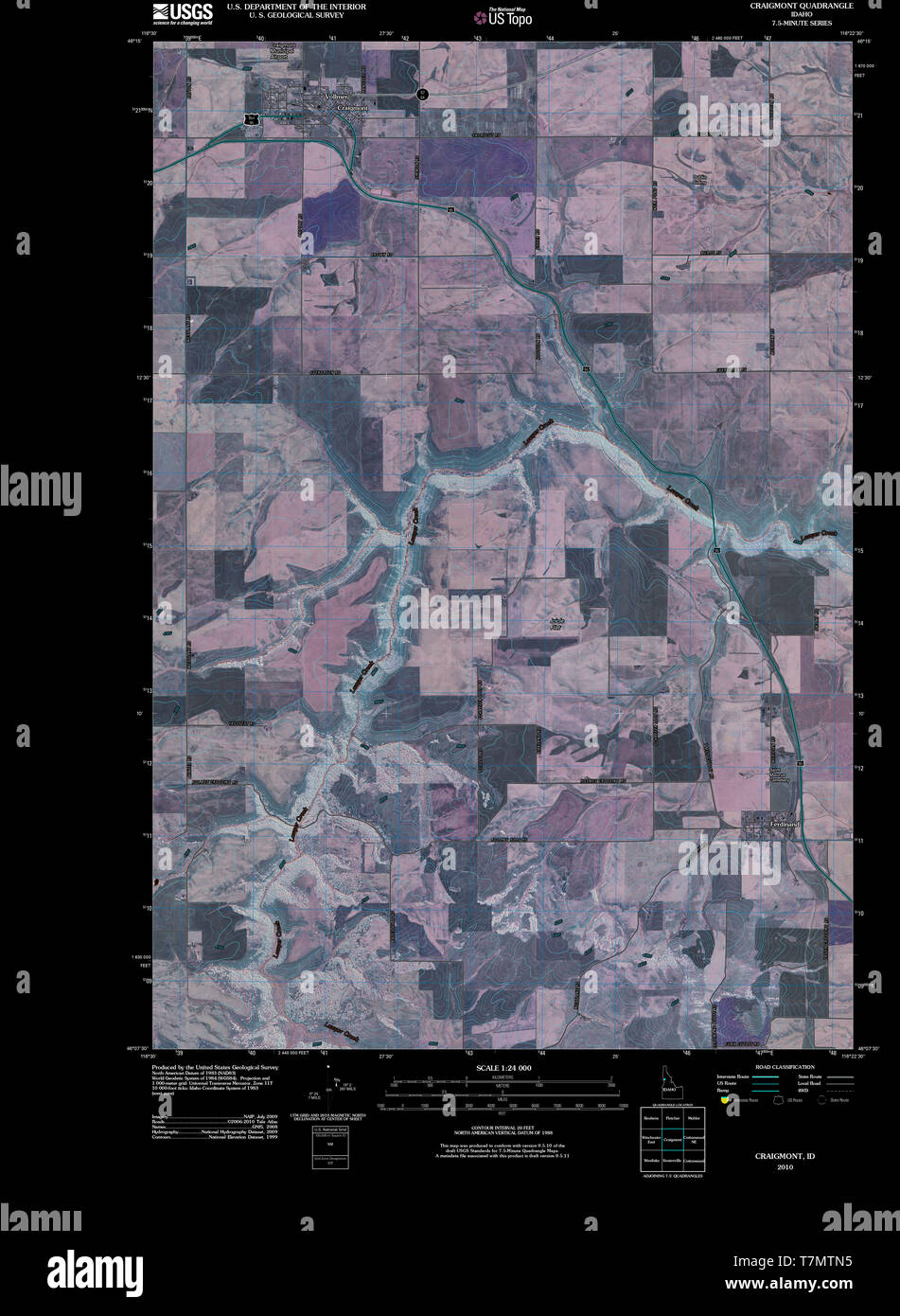 Map of craigmont hires stock photography and images Alamy