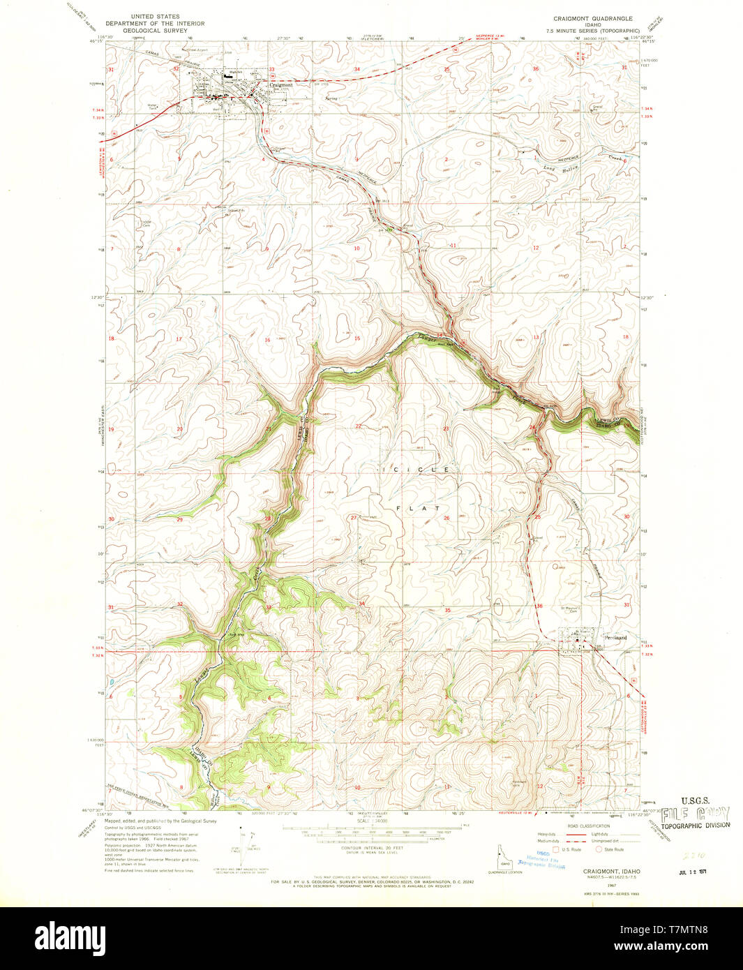 Map of craigmont idaho hires stock photography and images Alamy