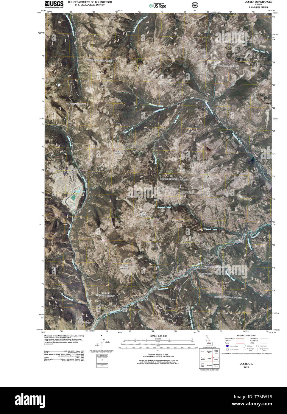 Custer map hi-res stock photography and images - Alamy