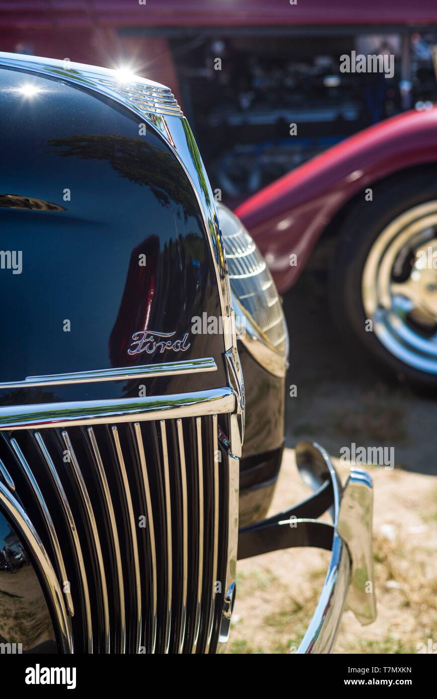 United States New England Massachusetts Cape Ann Gloucester 1940 Ford Antique Car Stock Photo Alamy