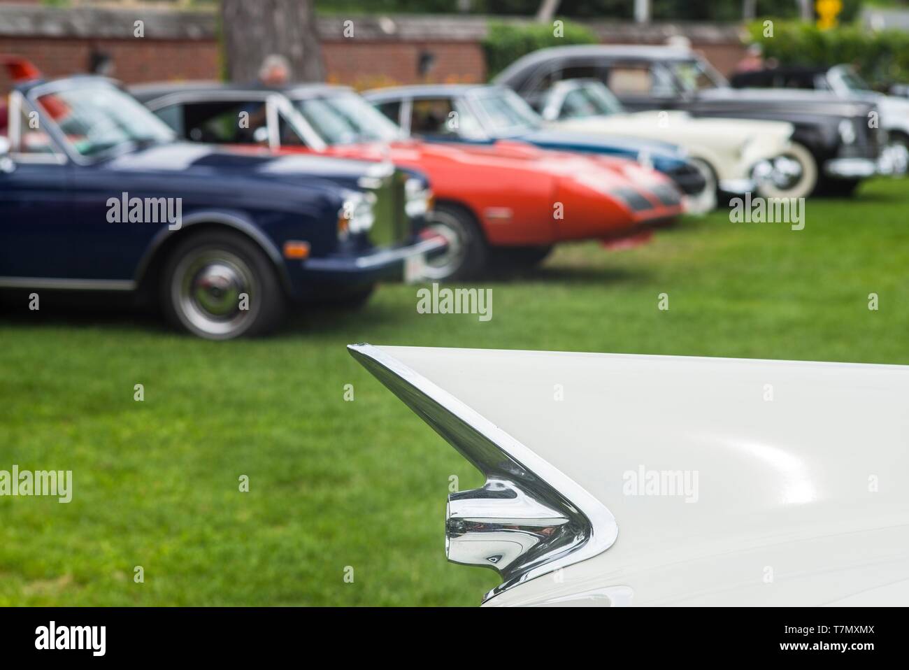 United States, New England, Massachusetts, Beverly, antique cars, 1950