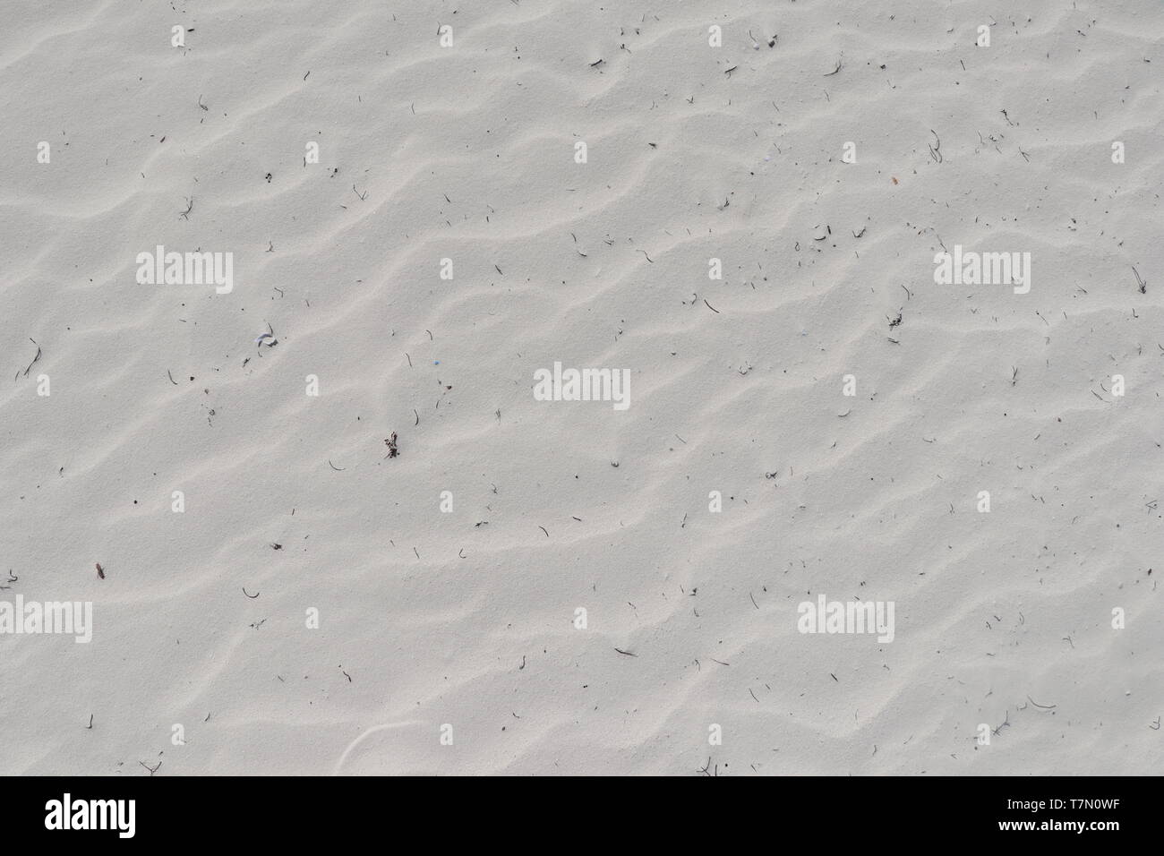 Top view of white sand on paradise beach Stock Photo