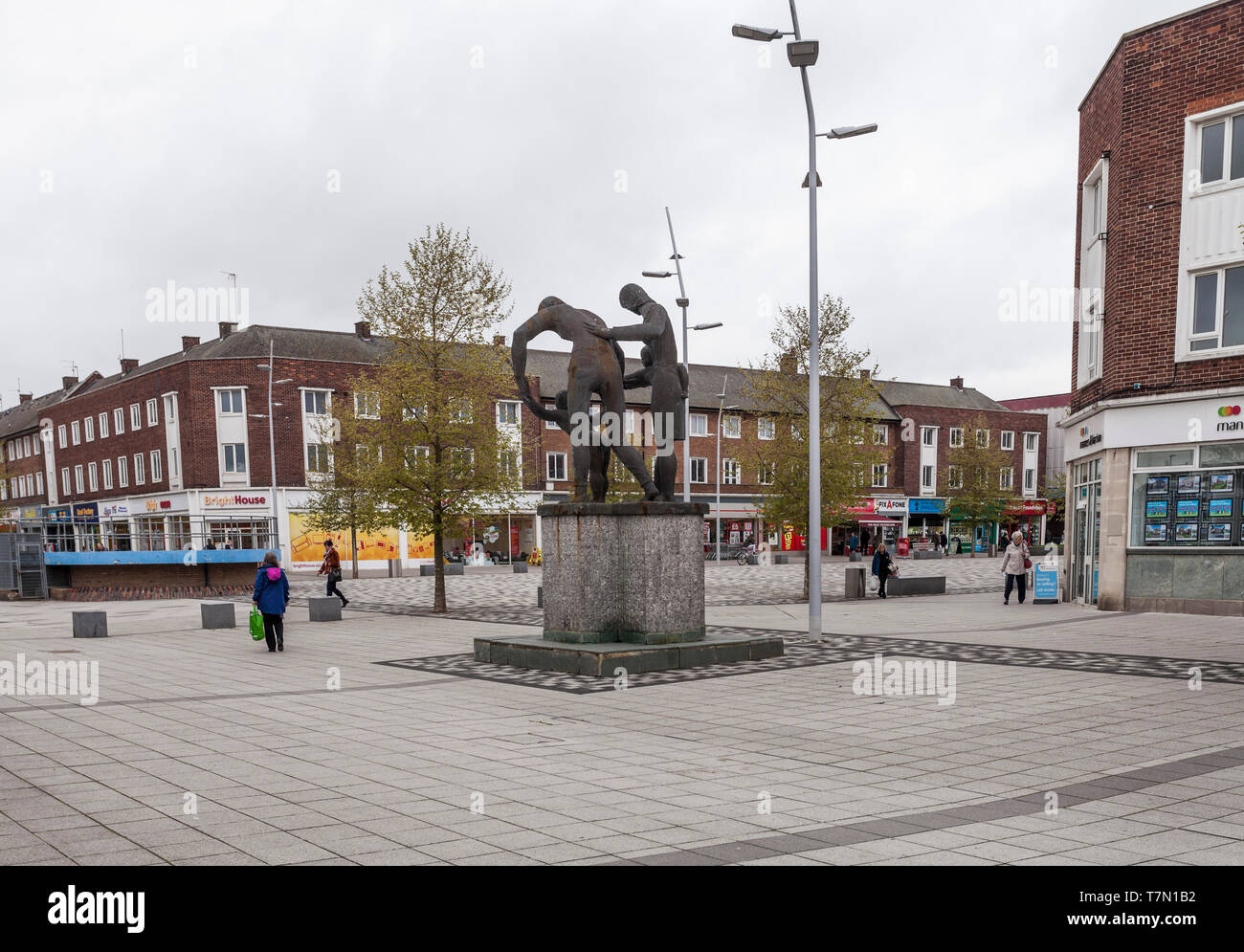 Billingham Town Centre in England,UK Stock Photo Alamy