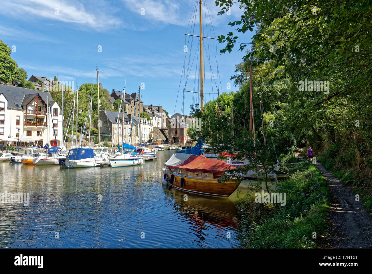 France, Morbihan, La Roche Bernard, the Vilaine river and the marina Stock  Photo - Alamy