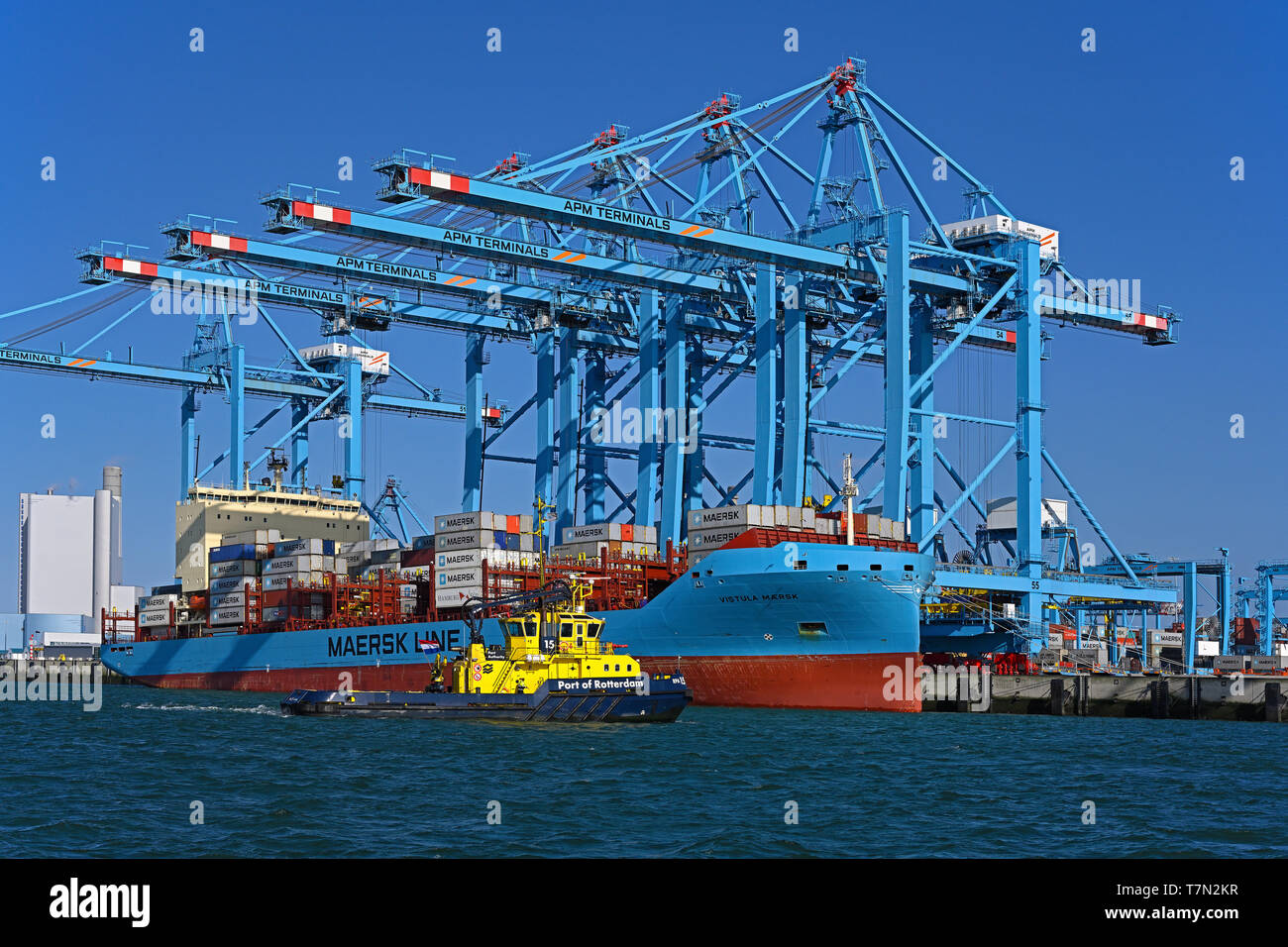 Maersk global transport and logistics hires stock photography and