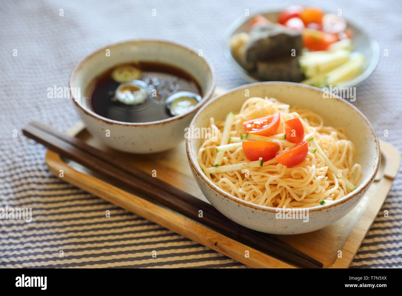 Cold noodles japanese food style Stock Photo