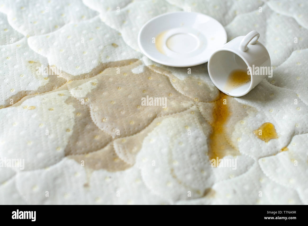 Spilled Coffee On The Bed Unlucky Unfortunate Breakfast