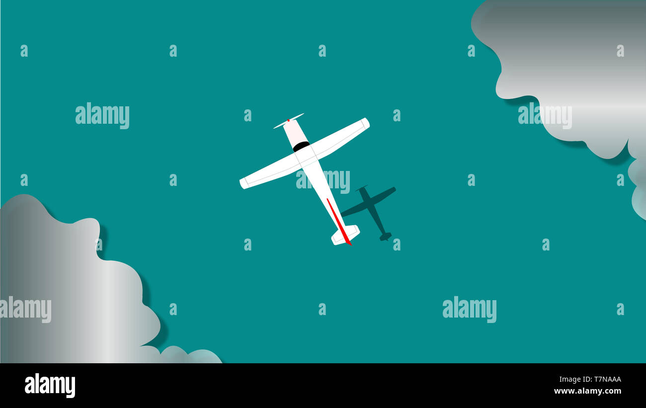 airplane flying over water in daylight Stock Photo Alamy