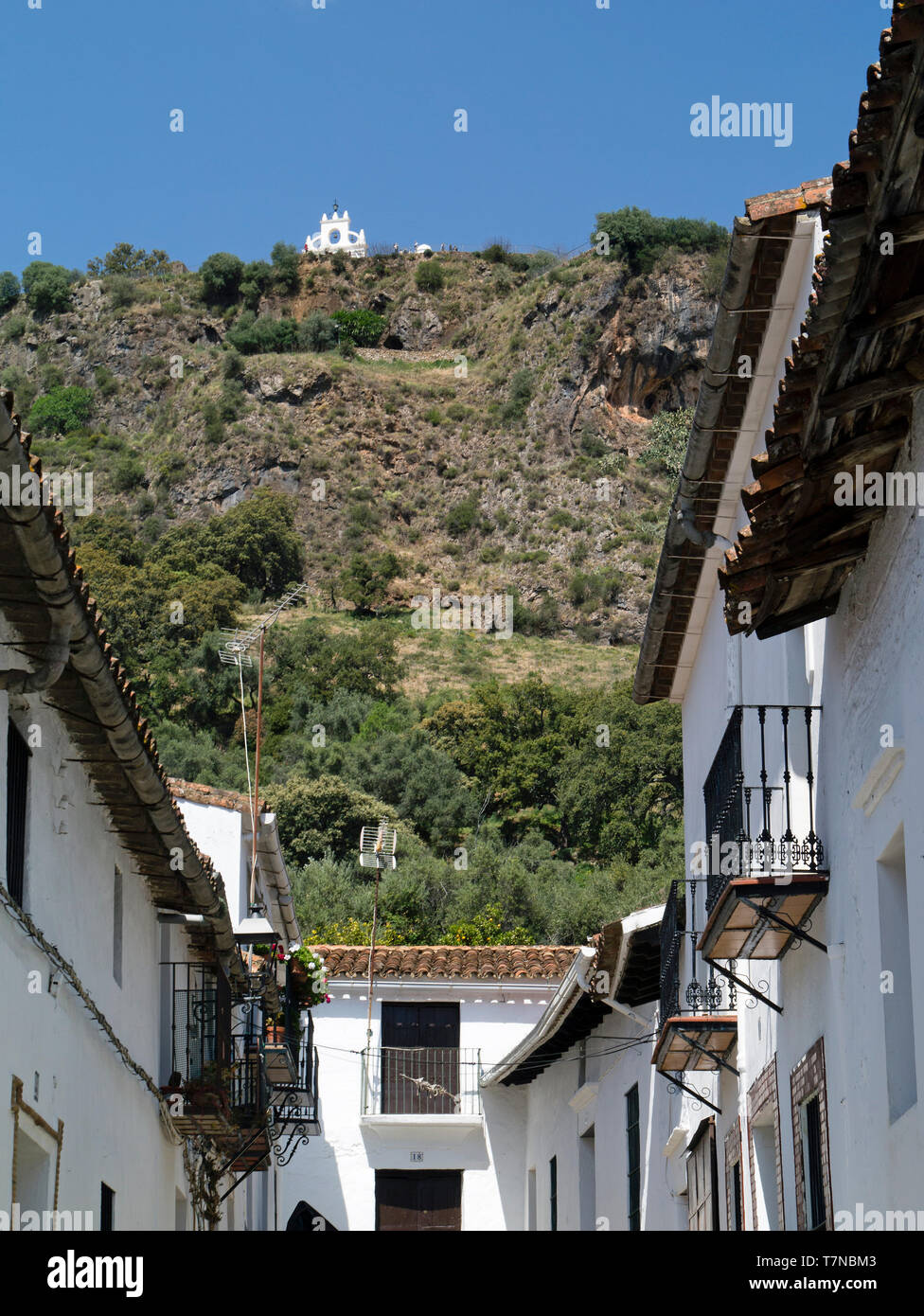 Village of Alajar,Sierra de Aracena,Heulva,Andalucia,Spain Stock Photo