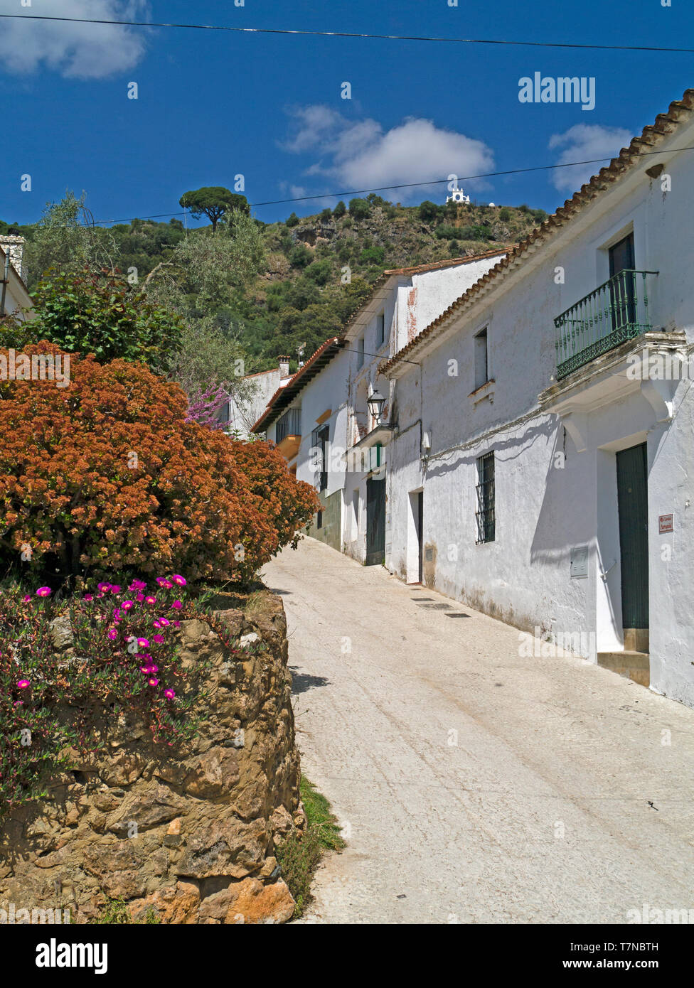 Village of Alajar,Sierra de Aracena,Heulva,Andalucia,Spain Stock Photo