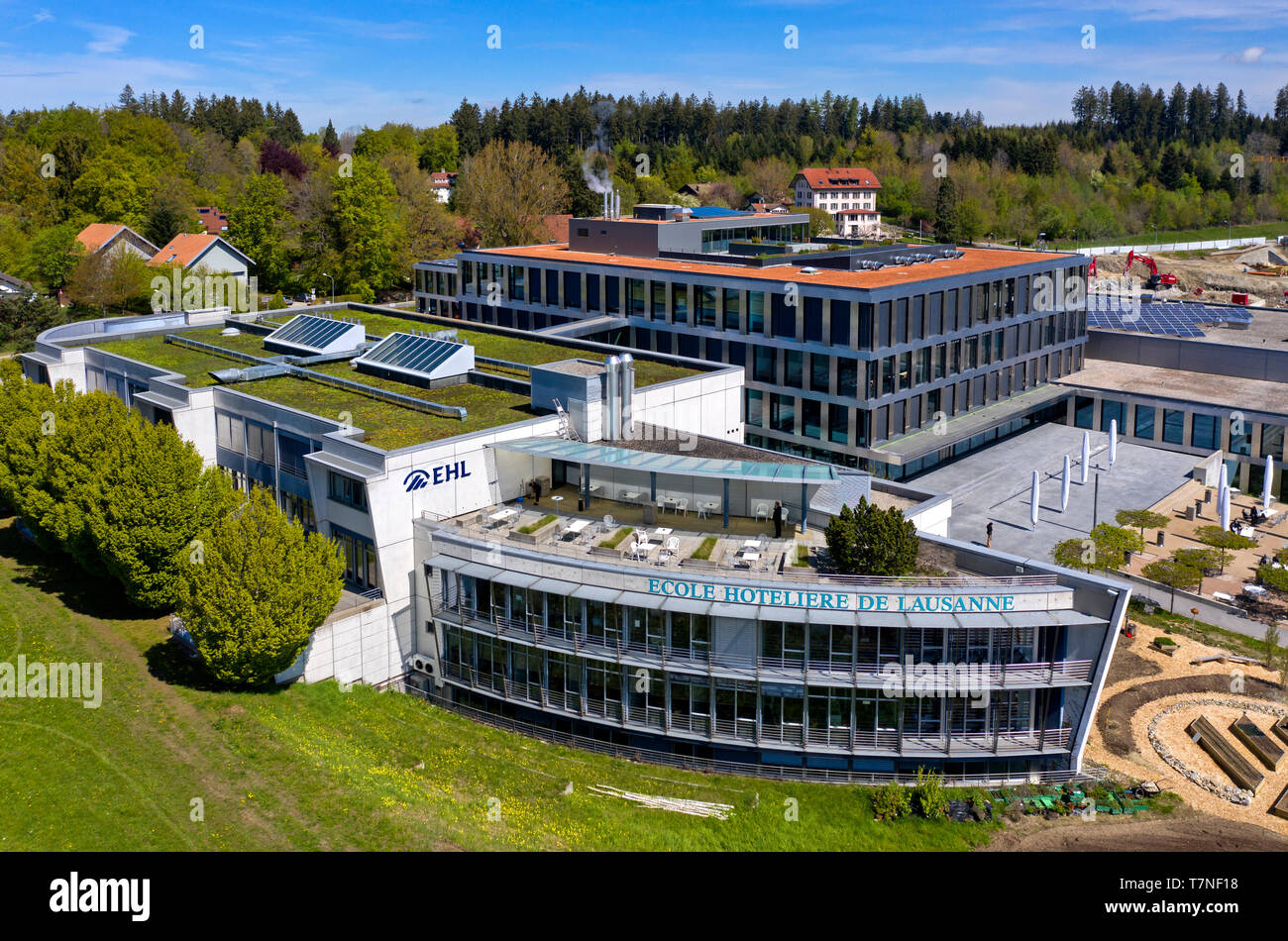 Hospitality management school École hôtelière de Lausanne (EHL), Lausanne, Switzerland Stock Photo