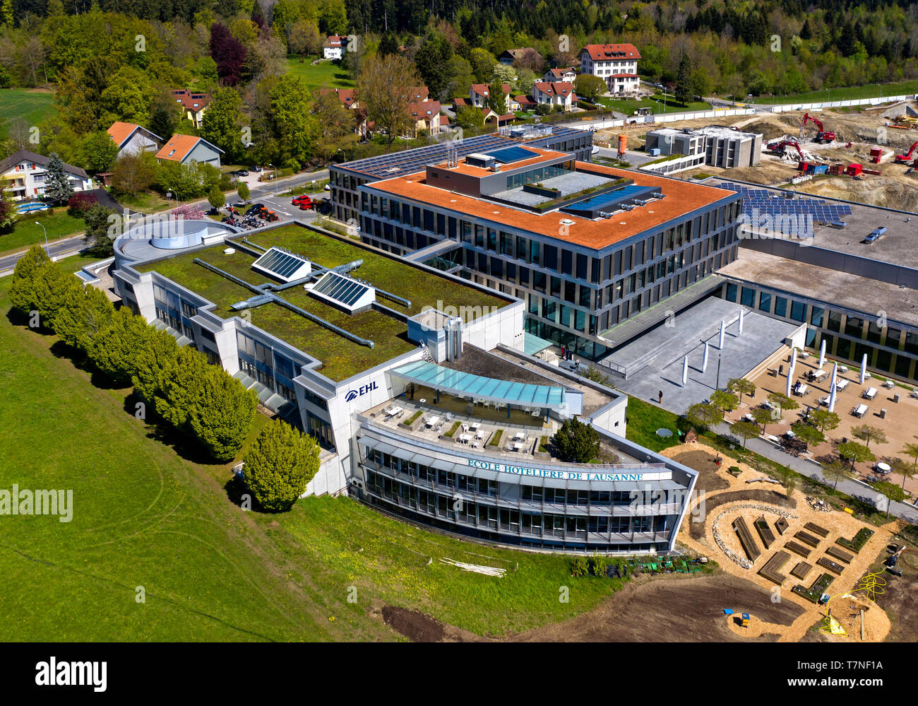Hospitality management school École hôtelière de Lausanne (EHL), Lausanne, Switzerland Stock Photo