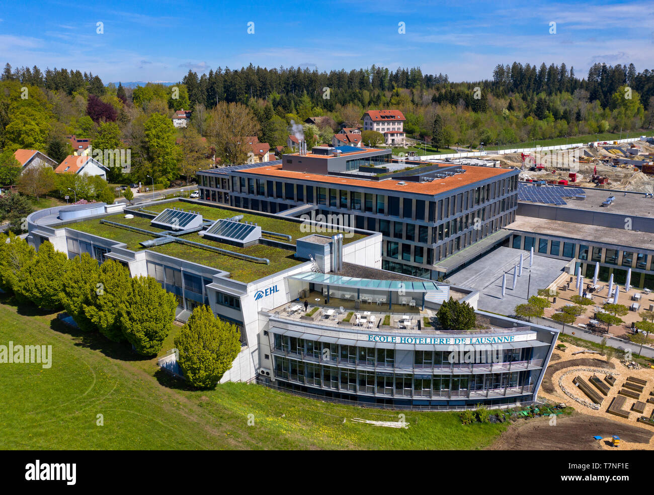 Hospitality management school École hôtelière de Lausanne (EHL), Lausanne, Switzerland Stock Photo