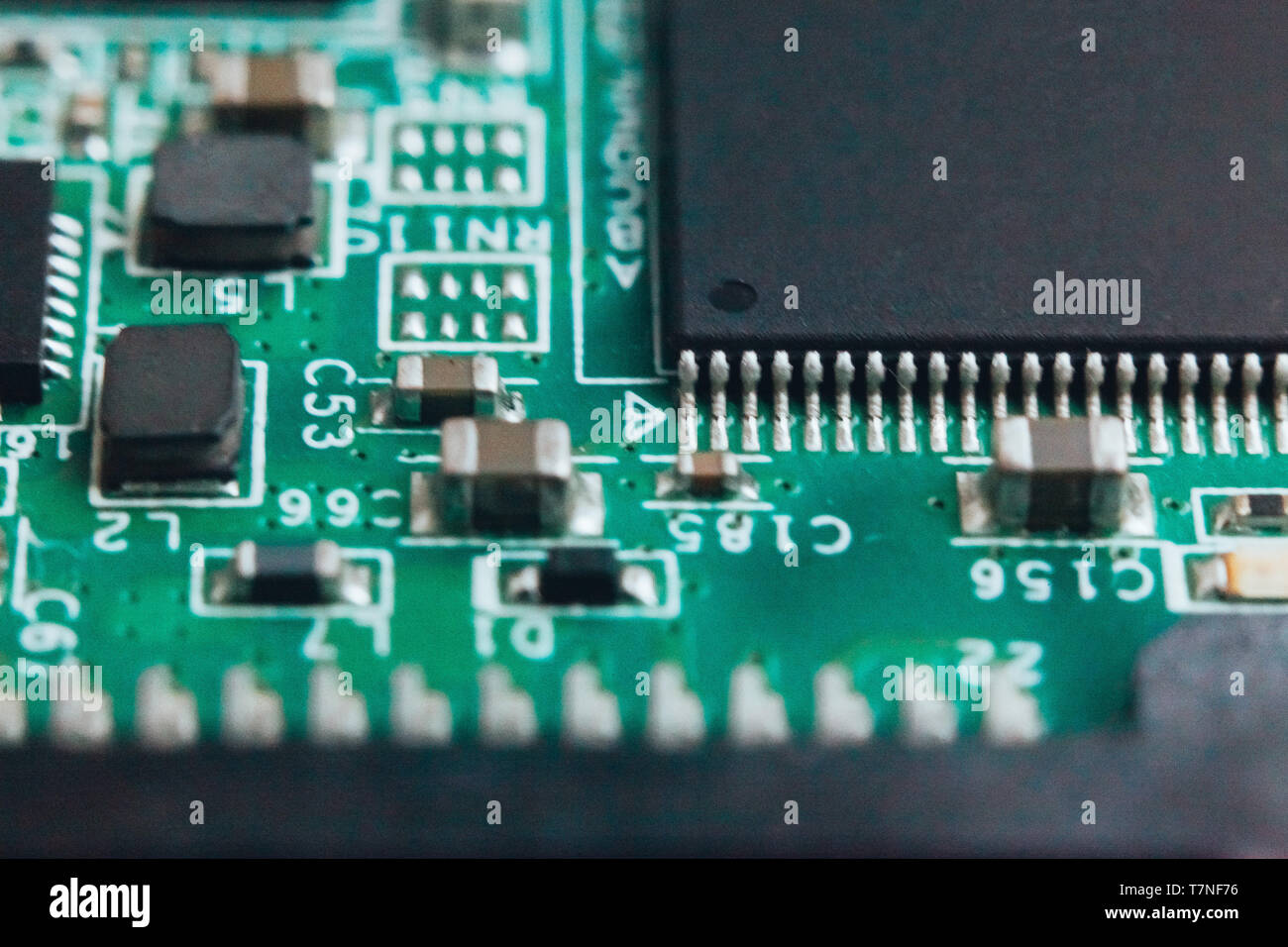 Circuit board repair. Electronic hardware modern technology