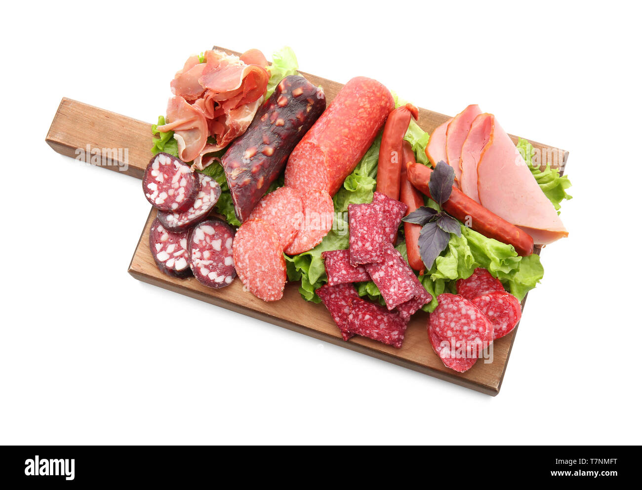 Assortment sliced cold meats Cut Out Stock Images & Pictures - Alamy