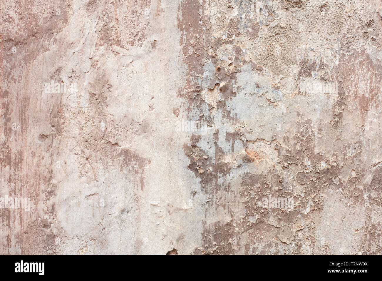 Old beige chipped wall texture background Stock Photo