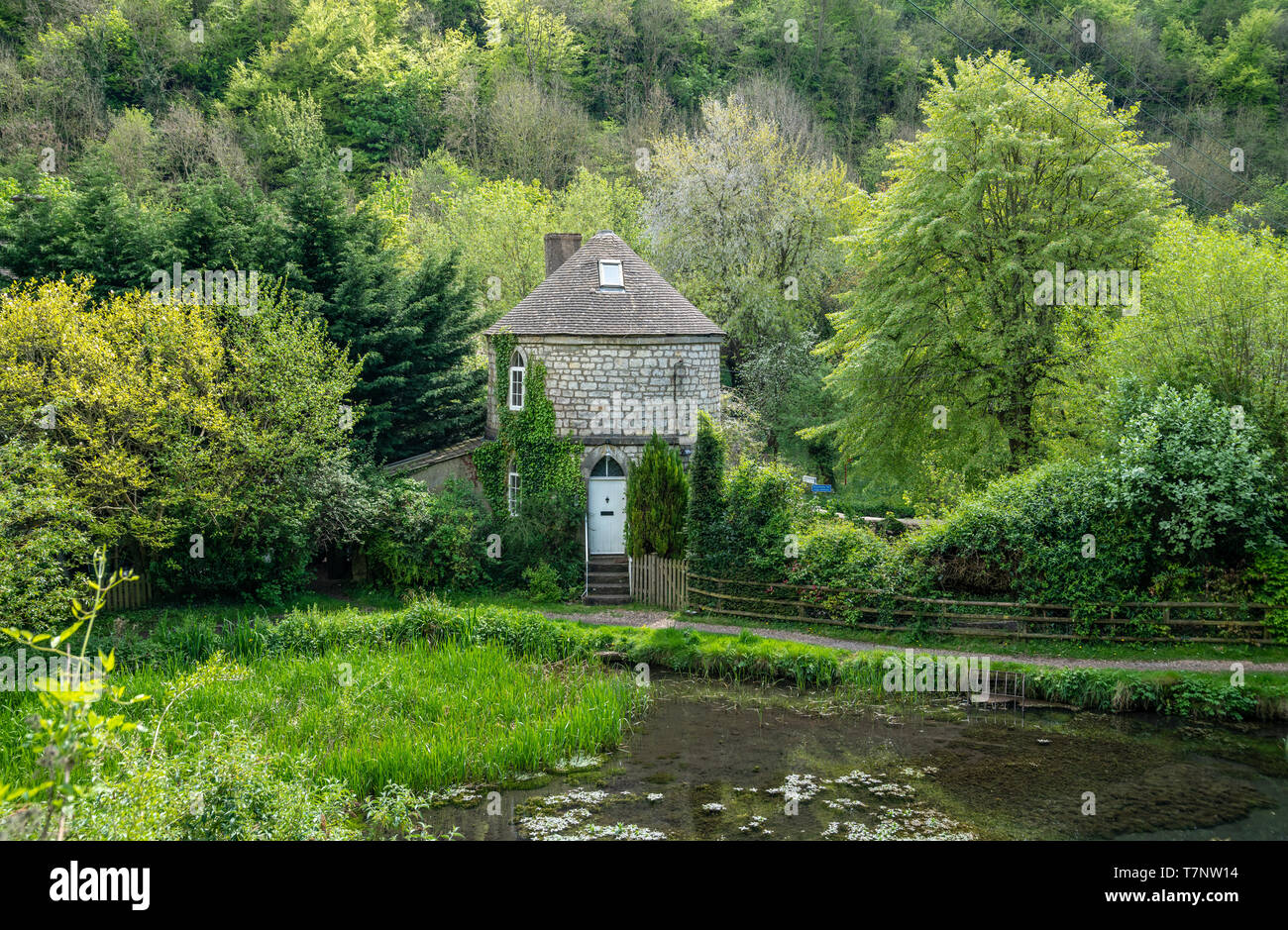 Chalford Roundhouse a listed building on the Severn Thames Canal, Stroud, The Cotswolds, United Kingdom Stock Photo