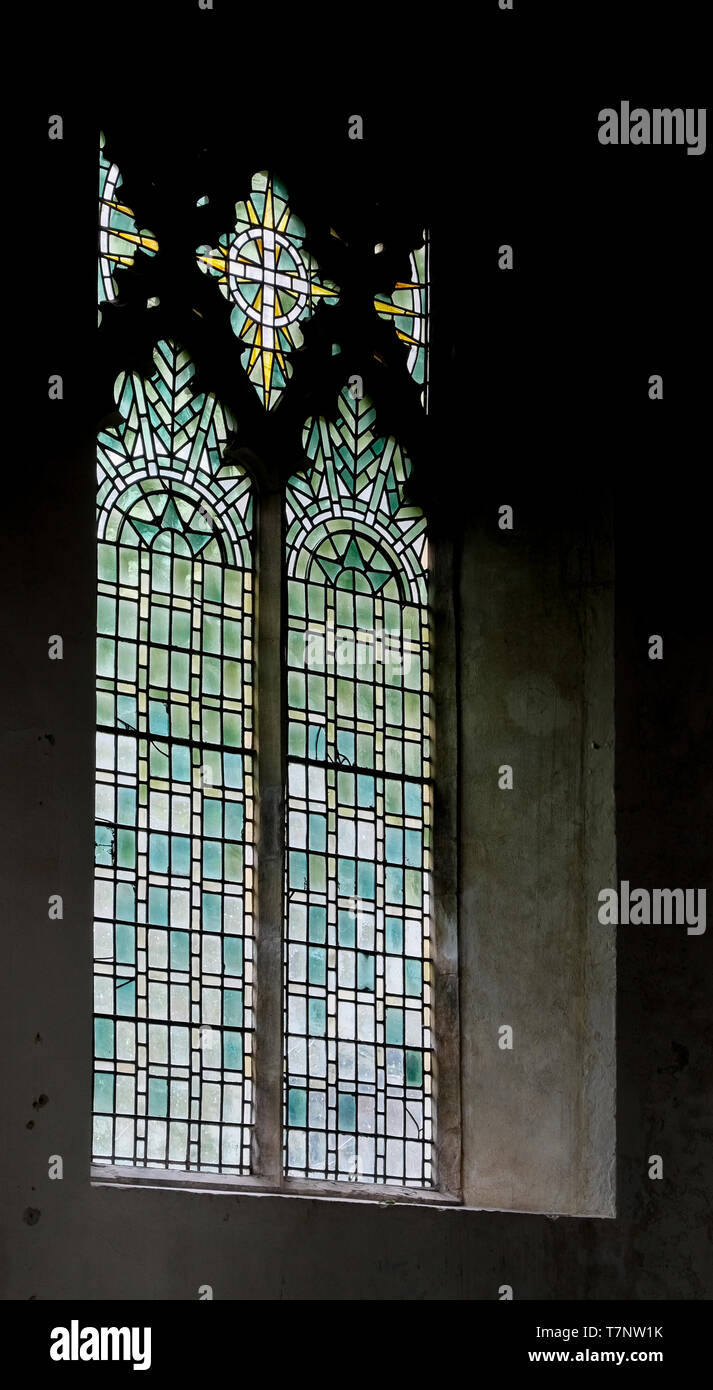 The church of St Michael in Framlingham, Suffolk, with stained glass by