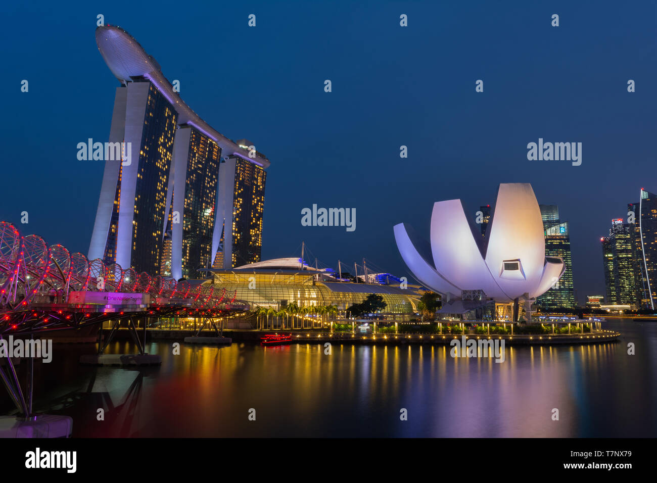 Marina Bay Sands Singapore Stock Photo
