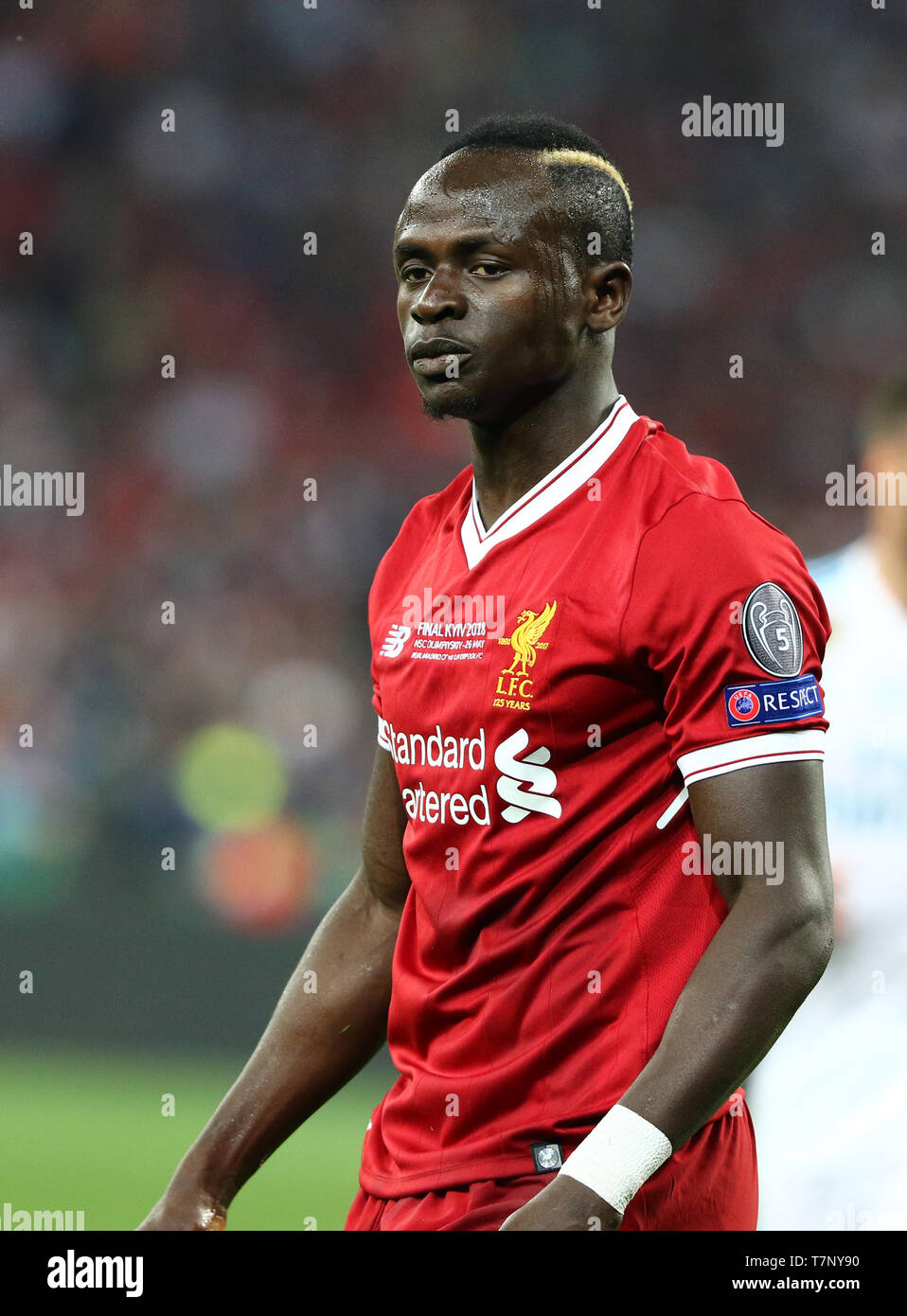 Sadio Mane of Liverpool during the UEFA Champions League Final 2018 game against Real Madrid Stock Photo