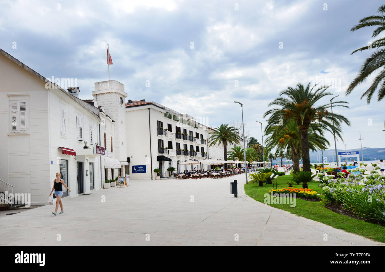 Seaside walkway in Porto Montenegro High end real estate development